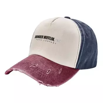 Бейсбольная кепка Dunder Mifflin Paper Company, аксессуары, классические джинсовые потертые кепки для ТВ-шоу, летние офисные шляпы для папы, кепка One Size
