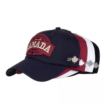 Бейсбольная кепка EA Canada Letter CANAA Мужская женская кепка Хлопковая кепка Adjustable чёрный