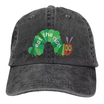 Бейсбольная кепка Eat The Rich Hungry Caterpillar, шляпы унисекс, женские защитные кепки с козырьком One Size