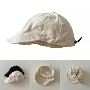 Бейсбольная кепка из хлопка для младенцев, модная детская бейсбольная кепка, минималистичная детская кепка, летняя солнцезащитная кепка для детей светло-синий