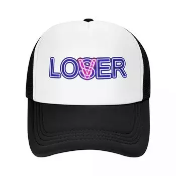 Бейсбольная кепка Lover Loser с неоновым рисунком на заказ, уличная регулируемая бейсболка унисекс WoUnisex, осенняя кепка Snapback Trucker Hat