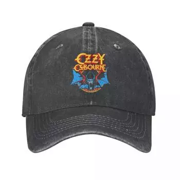Бейсбольная кепка Ozzy Osbourne Rock Bat Prince Of Darkness, винтажный джинсовый головной убор с эффектом потертости для женщин унисекс One Size