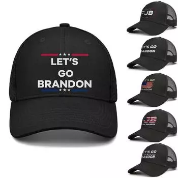 Бейсбольная кепка с элементами текущих событий. Моющаяся ретро-шляпа. Подарочная шляпа дальнобойщика. A чёрный