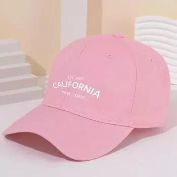 Бейсбольная кепка с буквенным принтом для женщин и мужчин, летняя однотонная хлопковая кепка с изогнутыми полями, униекс, спортивная шляпа в стиле хип-хоп на открытом воздухе One Size