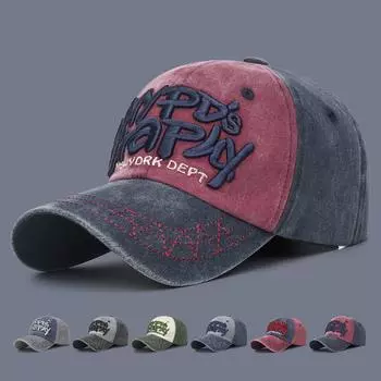 Бейсбольная кепка с вышитыми буквами для мужчин и женщин, молодежная шляпа от солнца, шляпа Snapback, шляпы с солнцезащитным козырьком, шляпа для рыбалки, кепка с козырьком темно-синий/серый