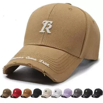 Бейсбольная кепка с жестким верхом и вышивкой, мужская и женская, универсальная, уличная, модная, спортивная, для отдыха Adjustable красный