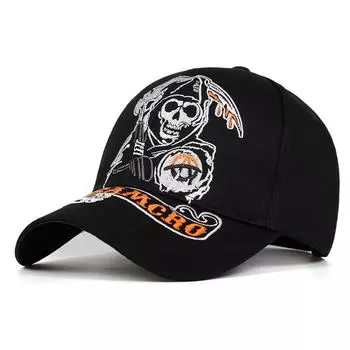 Бейсбольная кепка Samcro Soa Sons Of Anarchy с вышивкой черепа, повседневная шляпа Snapback, модная высококачественная гоночная мотоциклетная спортивная кепка