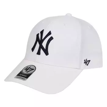 Бейсбольная кепка Seven Cap 47 MVP Brand MLB Logo Unisex Street New York Yankees White [Forty Brand] Мужская Женская