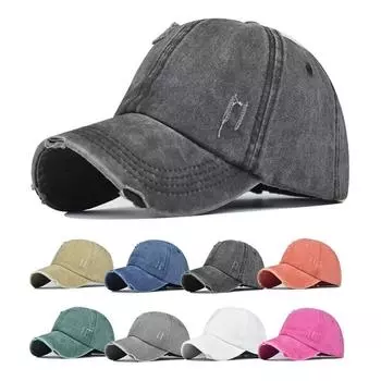 Бейсбольная кепка, шляпа Snapback, кепка с хвостиком, кепка в стиле хип-хоп, шапки для покупок, шапки для отдыха для женщин, шлифовальная многоцветная бейсболка Adjustable