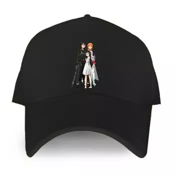 Бейсбольная кепка Sword Art Online Alicization Sao Kirito Asuna Outre, женские кепки унисекс, модная шляпа в стиле хип-хоп Adjustable