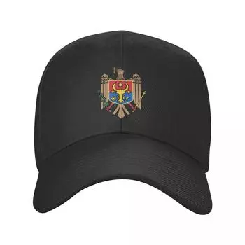 Бейсбольная кепка в стиле панк с гербом Молдовы, унисекс, для взрослых, с флагом молдаван, регулируемая шляпа для папы для женщин, унисекс, в стиле хип-хоп Baseball Cap