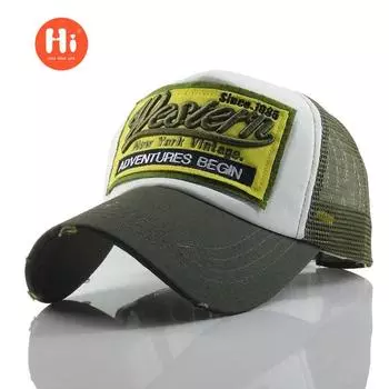 Бейсбольная кепка Wester, стираная, с каймой, солнцезащитная кепка, мужские и женские, новые бейсболки красный