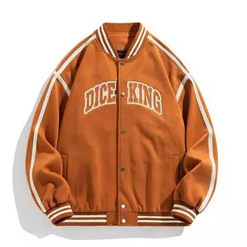 Бейсбольная куртка Мужская высококачественная мужская куртка Женская трендовая куртка для пары S чёрный