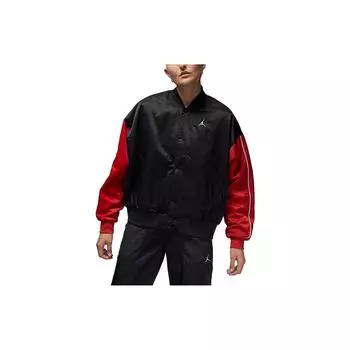 Бейсбольная куртка с вышивкой логотипа Jordan Colorblock, женская верхняя одежда, черная DV1414-010 M