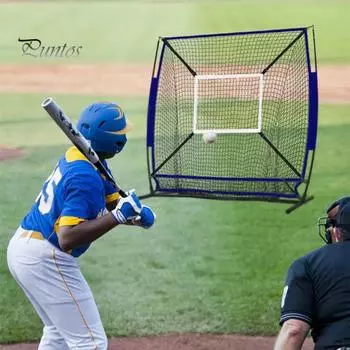 Бейсбольная мишень для удара Сетка Регулируемая точность зоны удара Мишень для подачи для любителей бейсбола Тренировка ударов Метание Ватина Ловля ловли белый