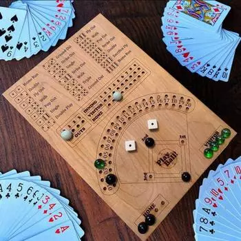 Бейсбольная настольная игра в кости для детей и взрослых, настольная игра с двойным боем из дерева