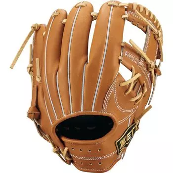 Бейсбольная перчатка ZETT Hardball Neo Status VL для броска правой руки золотисто-коричневая 4 BPGB12210 (Перчатка) Второй/Короткий Коричневый/Пастельный (3432) Размер