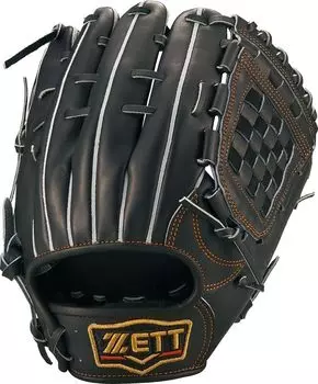 Бейсбольная перчатка ZETT Hardball Prostatus Right Throw Genda Type Black 4 Сделано в Японии BPROG561 (Перчатка) Второй/Короткий (1900) Размер чёрный