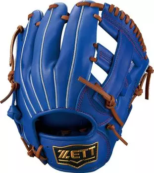 Бейсбольная перчатка ZETT Soft Steer Royal Right Pitch BJGB74360 для мальчиков (Перчатка) Всесторонний синий/дуб