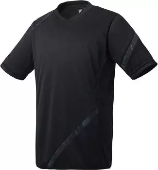 Бейсбольная рубашка бейсбольная Neolite Shirt Black x Black [DESCENTE] DB-123B Мужская чёрный