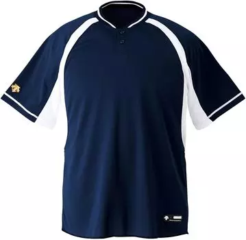 Бейсбольная рубашка DB103B D Navy x S White O [DESCENTE] Мужская (DNSW)