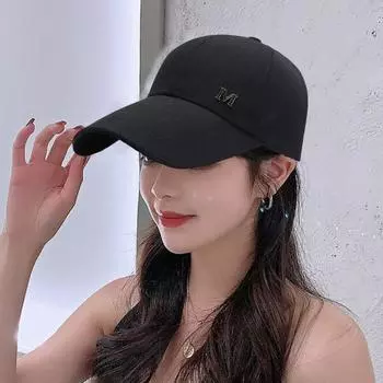 Бейсбольная шляпа с регулируемыми расширенными полями M, украшение в виде буквы, защита от солнца, спортивная шляпа, спортивные товары красный