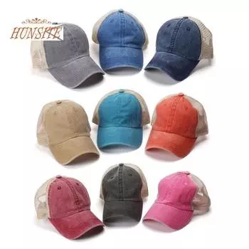 Бейсбольная шляпа унисекс с полой сеткой, дышащая, регулируемая, контрастного цвета, легкая, с защитой от солнца, с защитой от ультрафиолета, декоративная женская уличная дорожная шляпа хаки