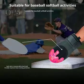 Бейсбольная скользящая перчатка для левой и правой руки, регулируемый компрессионный ремень для запястья, полная защита большого пальца руки, бейсбольная скользящая перчатка, спортивная защита красный