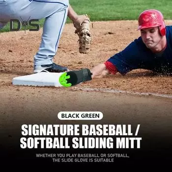 Бейсбольная скользящая перчатка с регулируемым компрессионным ремнем на запястье, универсальная бейсбольная скользящая перчатка для левой или правой руки для молодежи и взрослых Adult синий