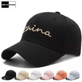 Бейсбольные кепки NORTHWOOD с буквенным принтом, хлопковые женские шапки для папы с вышивкой, мужская кепка Snapback Trucker Cap 56-60 cm белый