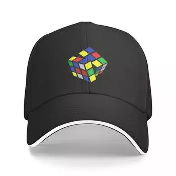 Бейсбольные кепки с изображением кубика Рубика Snapback, модные бейсбольные кепки, дышащие, повседневные, унисекс, настраиваемые, полихромные As shown