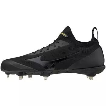 Бейсбольные кроссовки LIGHTREVO PRO KNIT Black Spa Черные шипы Совместимость с High School League Junior High School Club Activities Старшие мальчики Черный x