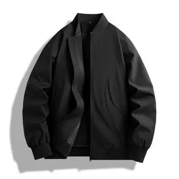 Бейсбольные куртки Мужские повседневные куртки со стоячим воротником Мужские свободные кардиганы XXXXXL