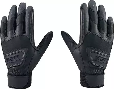 Бейсбольные перчатки ZETT для отбивания для старшей школы, черные, M BG16811HSW, для учеников, руки, (1900) чёрный