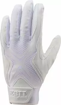 Бейсбольные перчатки ZETT Neo для обоих, совместимые с бейсбольными перчатками средней школы, размер S, белые, BG796HST, статус, руки, правила, (1100), (22~23см)