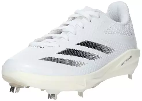 Бейсбольные шипы Adizero Electric Baseball Spikes MDV39 Обувь Белый см [Adidas] Белый/Core Черный/Off (IF8490) +24,5