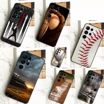 Бейсбольный чехол для Samsung Galaxy S23 S24 Ultra S21 S22 Plus Note 20 Note 10 S8 S9 S10 S20 FE Cover Galaxy S10 Plus