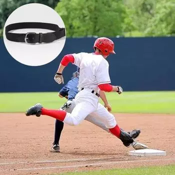 Бейсбольный ремень для взрослых, эластичная лента, регулируемая длина, искусственная кожа, бейсбольный ремень для софтбола, унисекс, яркий цветной пояс