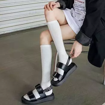 Бейсбол выше колена Хоккей однотонные длинные носки мужские футбольные носки спортивные носки чулочно-носочные изделия красный