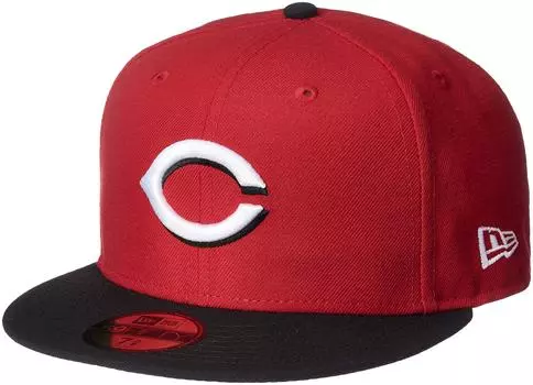 Бейсболка 59FIFTY MLB Cincinnati Reds Road Free [New Era] On-Field Алый/Черный