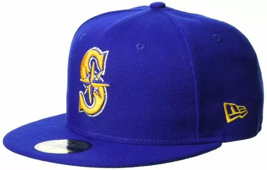 Бейсболка 59FIFTY MLB Onfield Seattle Mariners Alternate 2 Light Royal Japan 700 на японский размер [New Era] (Эквивалент S)