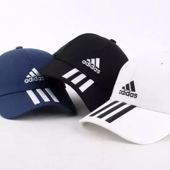 Бейсболка Adidas 3s Cotton Baseball Cap Мужская женская blacks/58