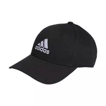 Бейсболка Adidas Cap Cotton Twill DKH36 мужская черная/белая (II3513) OSFX