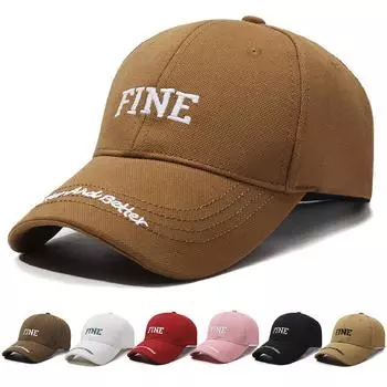 Бейсболка Alphabet для мужчин и женщин, модная повседневная, универсальная, модная, с жестким верхом, широкими полями, закрывающая лицо Adjustable красный