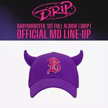 Бейсболка BABYMONSTER DRIP Horn, фиолетовая