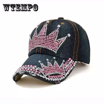 Бейсболка Diamond Cowboy Hat Женская шляпа Tide Fashion Shade Солнцезащитная кепка Adjustable