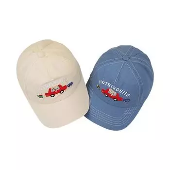 Бейсболка для маленьких мальчиков и девочек, детские регулируемые кепки Snapback унисекс, летняя уличная шляпа, милые солнцезащитные шляпы с вышивкой из мультфильма для детей 6-24 месяцев