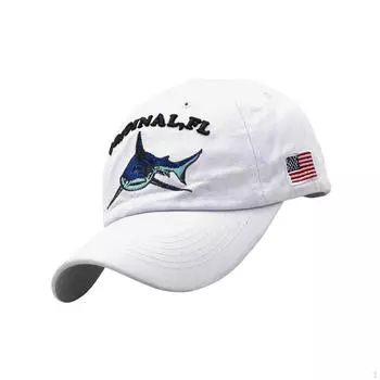 Бейсболка для мужчин Спортивная шляпа Солнцезащитный козырек Пляж Путешествия Активный отдых на природе белый