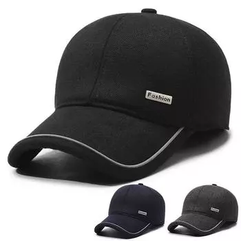 Бейсболка для мужчин среднего возраста и пожилых людей, теплая бархатная кепка на осень-зиму, кепка от солнца серый