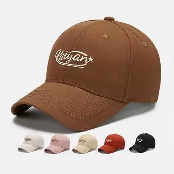 Бейсболка Four Seasons с вышитыми буквами Кепка для мужчин и женщин Солнцезащитная шляпа чёрный